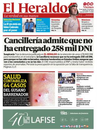 Cancillería admite que no ha entregado 258 mil DNI