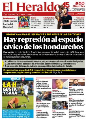 Hay represión al espacio cívico de los hondureños