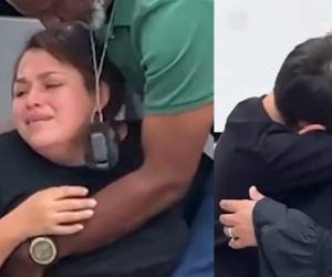 Erika Quiroz quedó emocionalmente afectada en el momento en que arrestada por ICE. Su hijo, un menor de edad, intentó tranquilizarla.