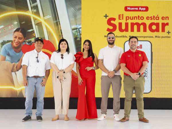 Ejecutivos de Shell Honduras presentaron la nueva aplicación “ShellGO+”.
