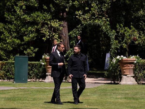 El presidente Macron destacó la voluntad de paz del presidente Zelenski tras su encuentro en Roma, y llamó a Putin a demostrar su compromiso con la paz.